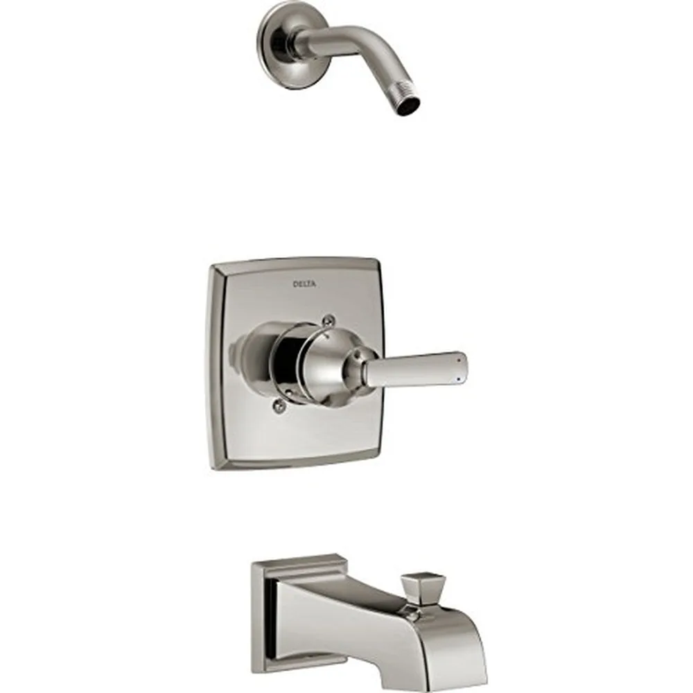 Delta Ashlyn Tub & Shower Trim, Stainless (Showerhead Not Included)
