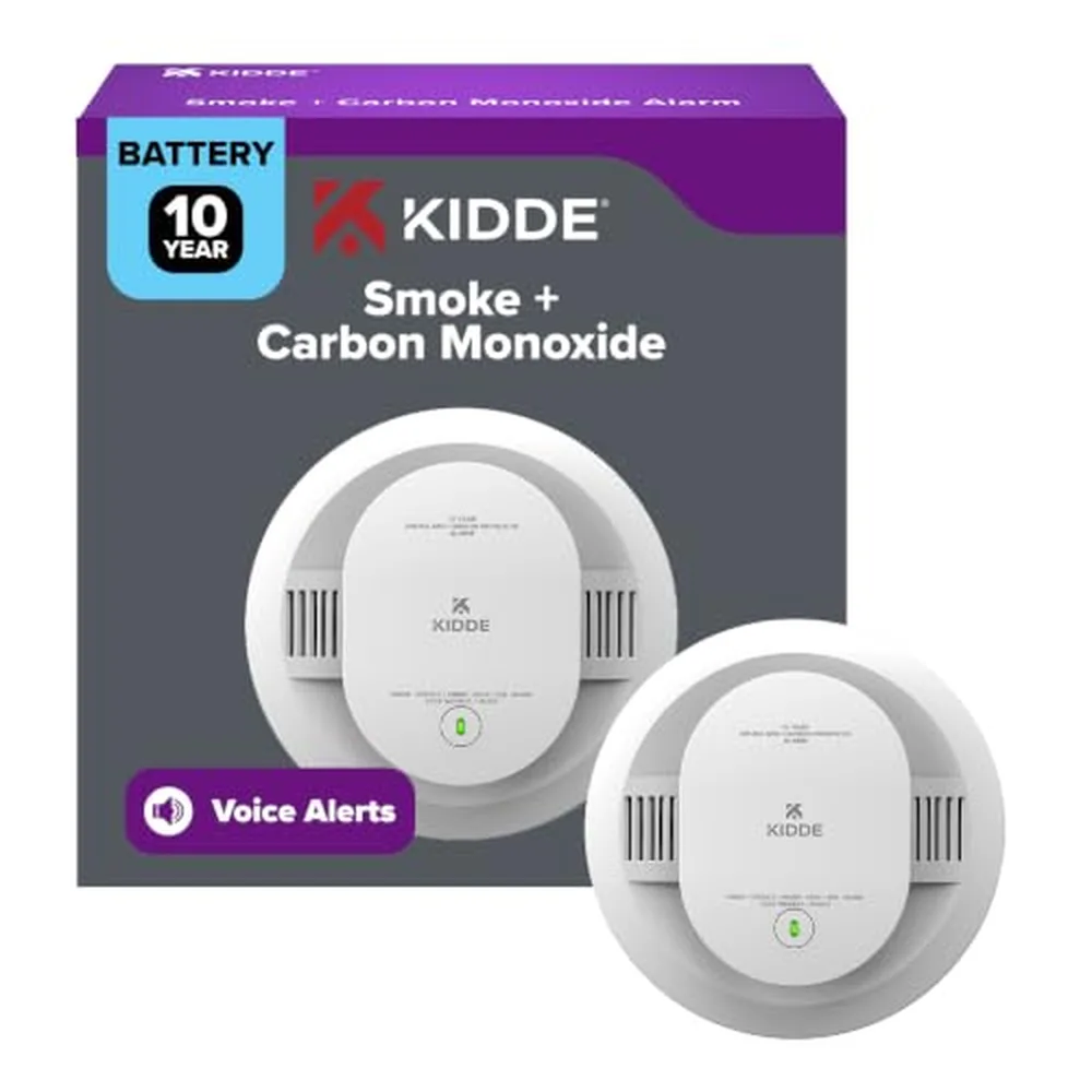 Kidde 10-Year Sealed Battery Smoke & CO Alarm (Voice)