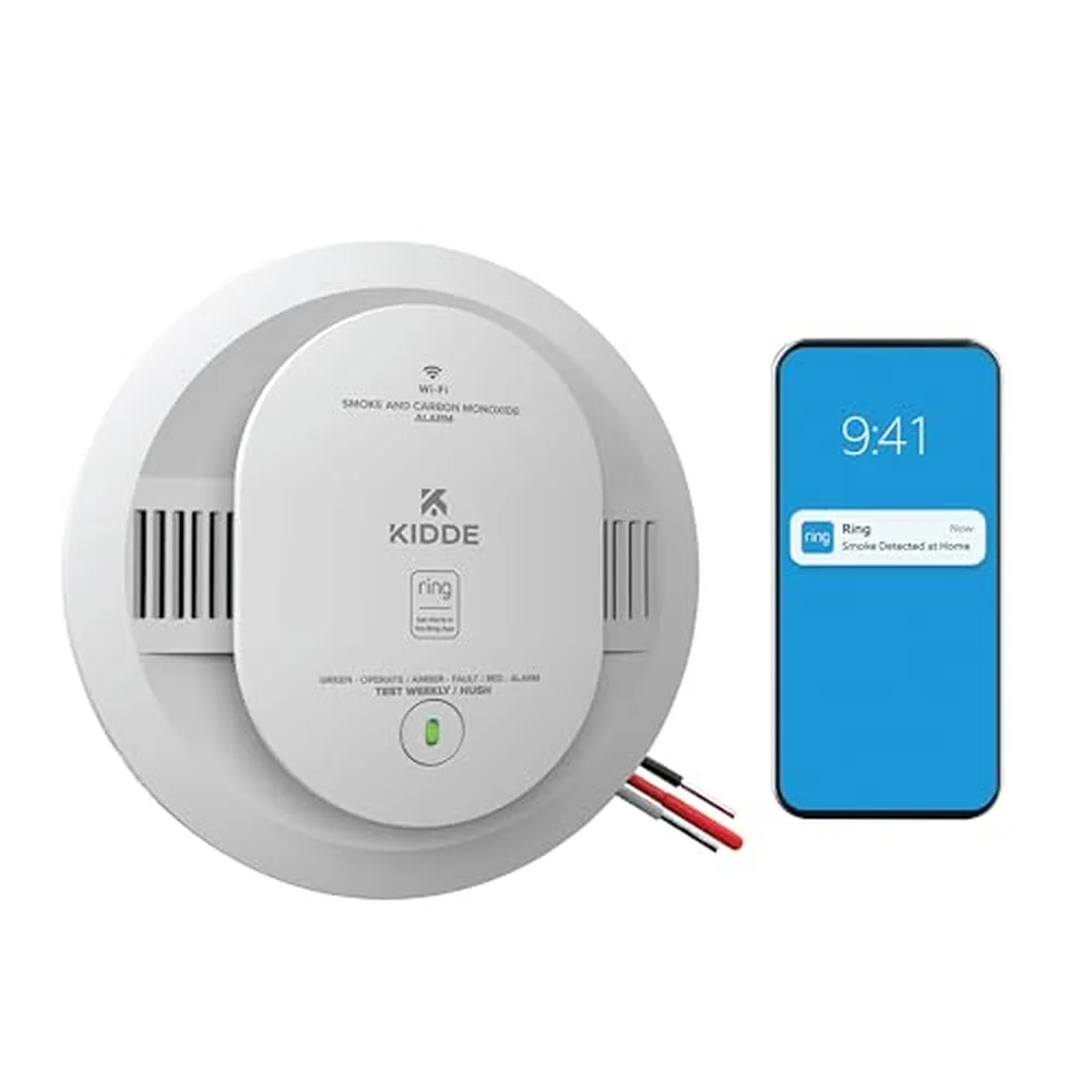 Kidde Smart Smoke & CO Alarm, Works with Ring (Hardwired)