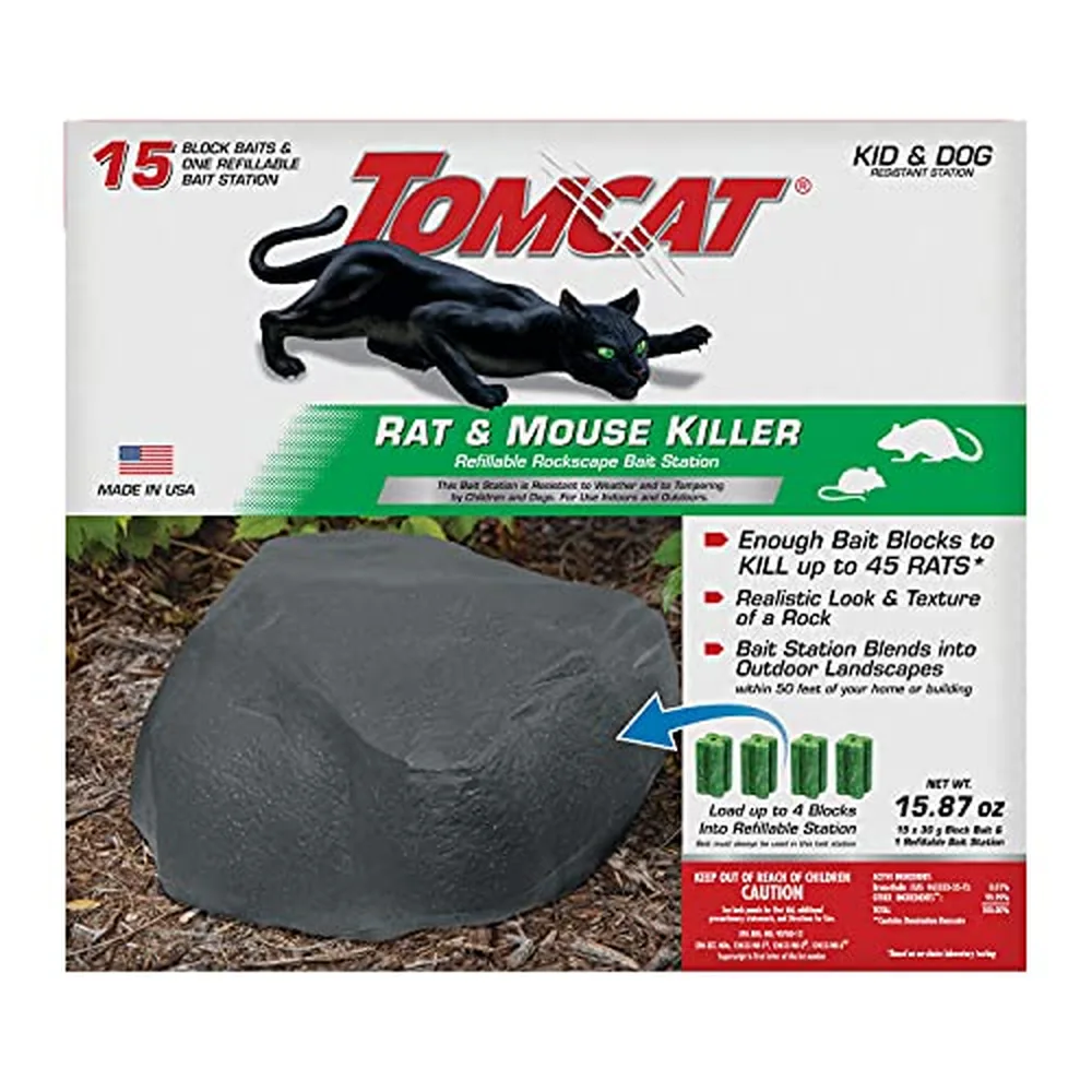Tomcat Refillable Rockscape Rodent Bait Station