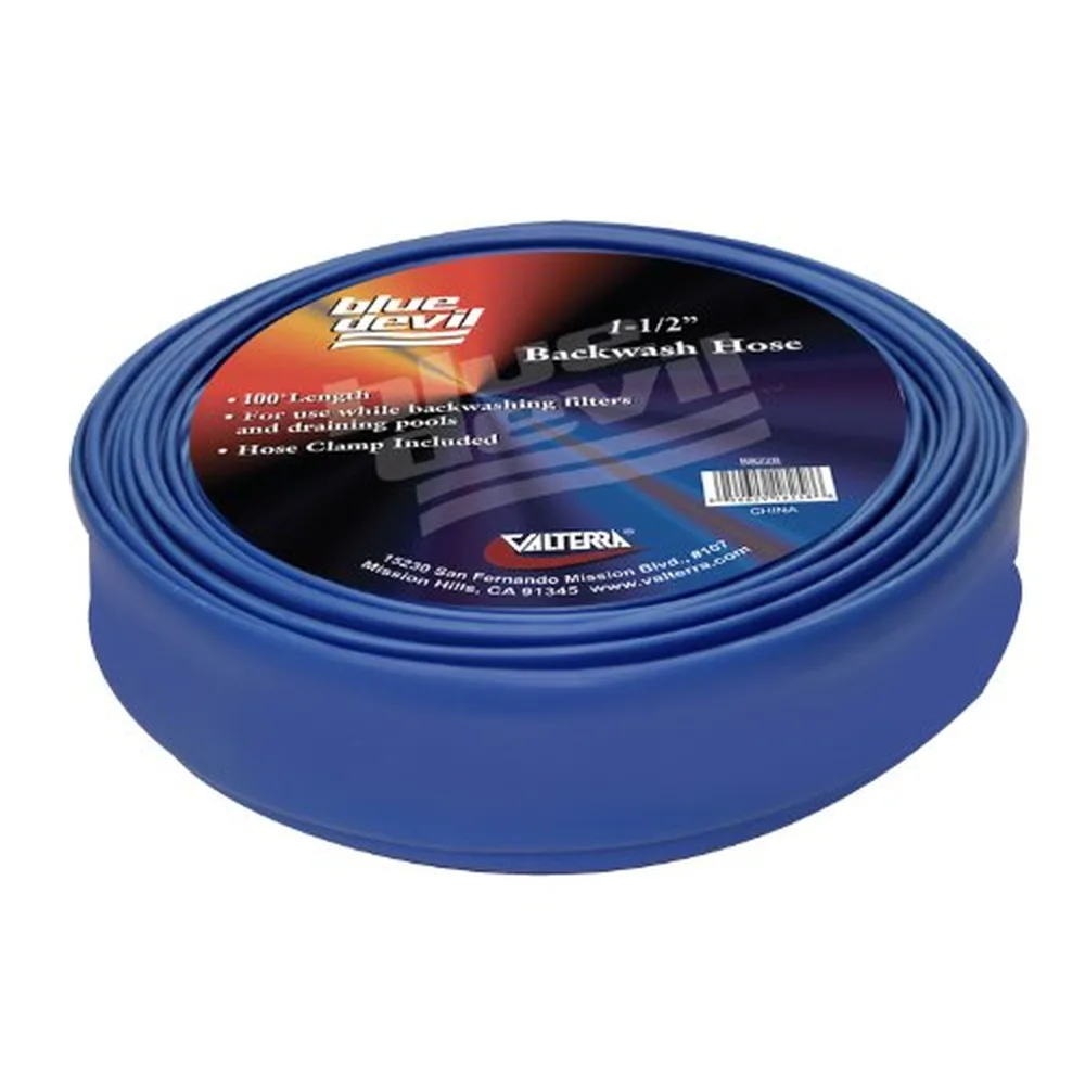 Blue Devil 100 ft Pool Backwash Hose with Clamp