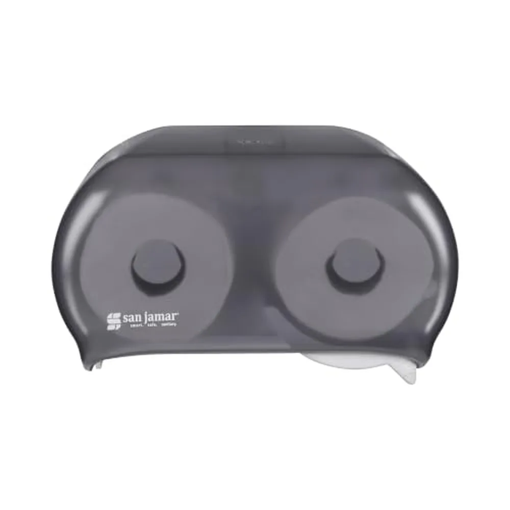 San Jamar Versatwin Dual Toilet Tissue Dispenser, Black Pearl