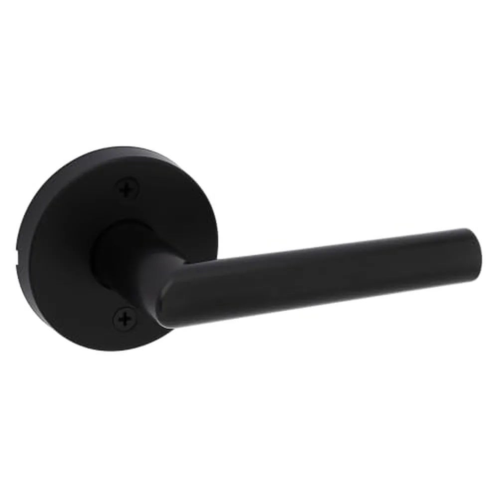 Kwikset Milan Dummy Lever, Matte Black