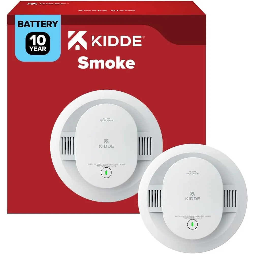 Kidde 10-Year Sealed Battery Smoke Alarm with LED Lights
