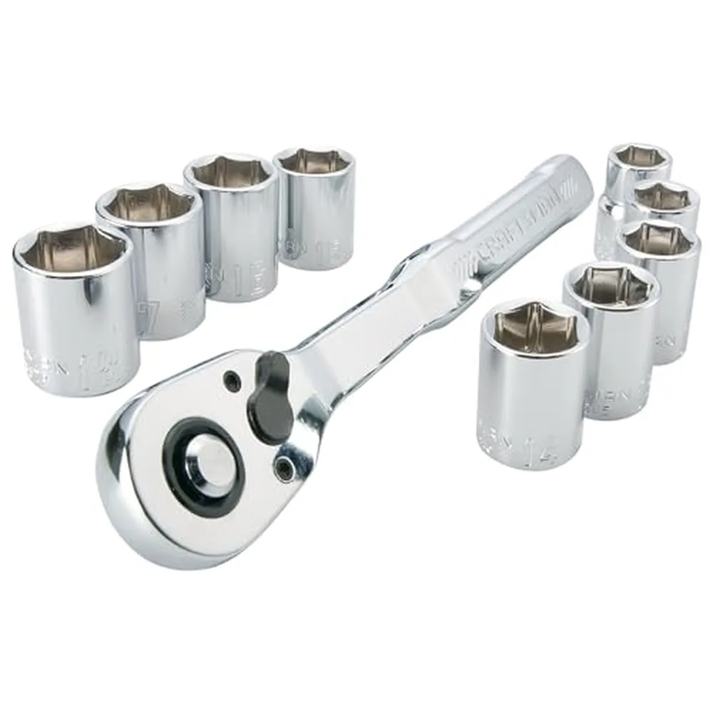 Craftsman 10-Piece Metric Mechanics Tool Set, 3/8-Inch Drive