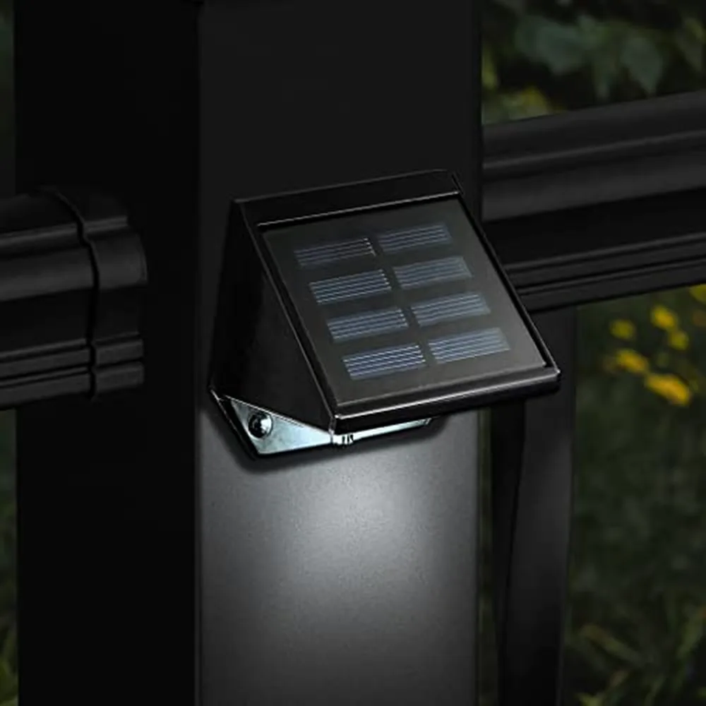 Classy Caps Solar Deck & Wall Light, Black