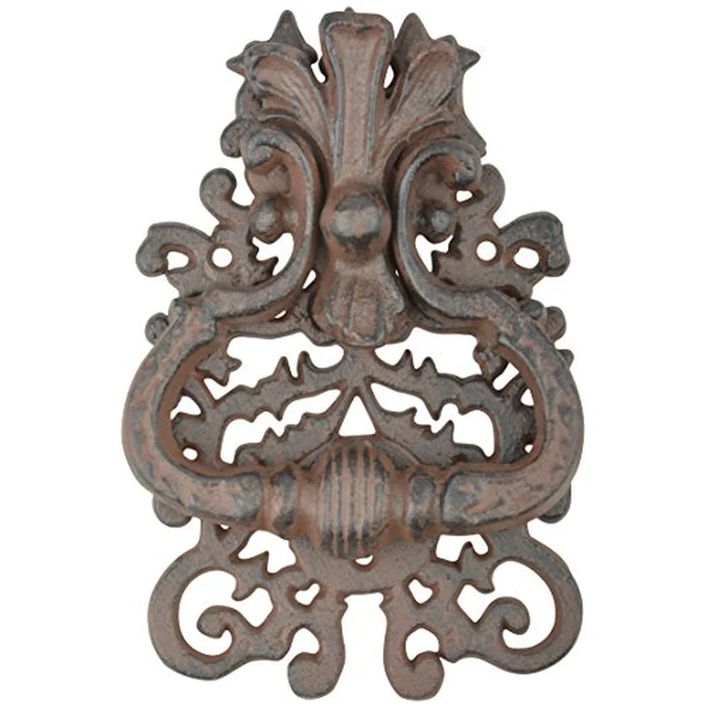 Esschert Design Cast Iron Door Knocker, Antique Brown