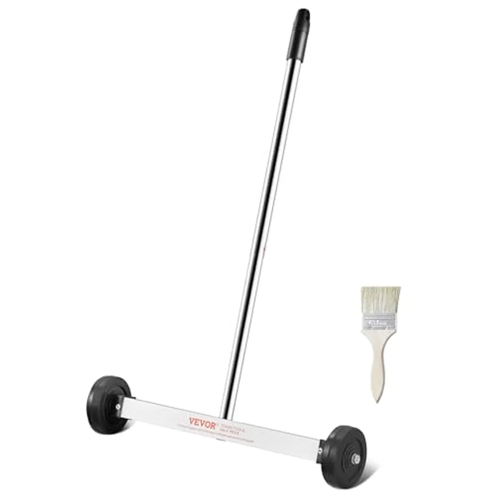 VEVOR Magnetic Sweeper with Wheels, 15 in