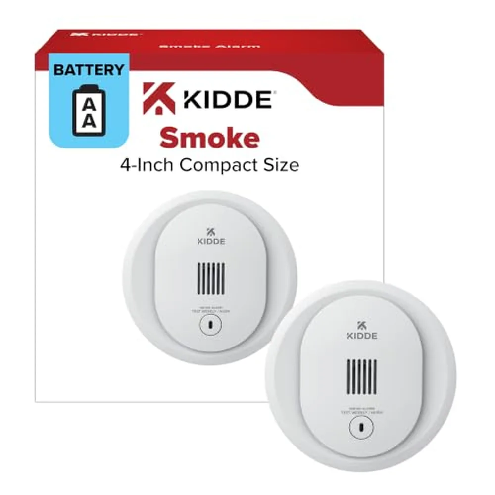 Kidde Compact Smoke Alarm, AA Battery