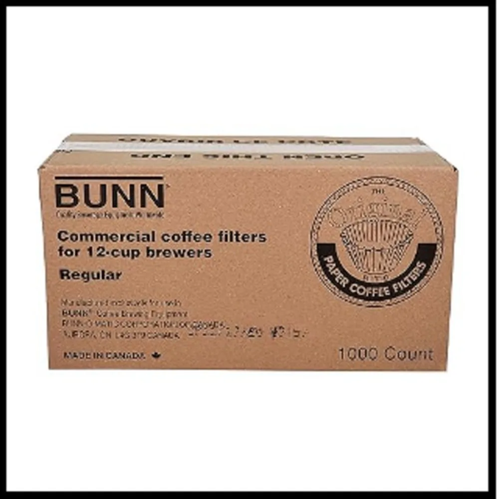 BUNN 12-Cup Commercial Coffee Filters, 1000 Count