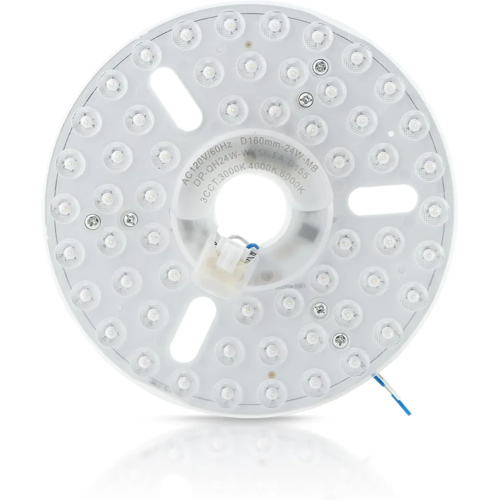 HKZTUY Ceiling Fan LED Replacement Light, 24W, 6.3 in
