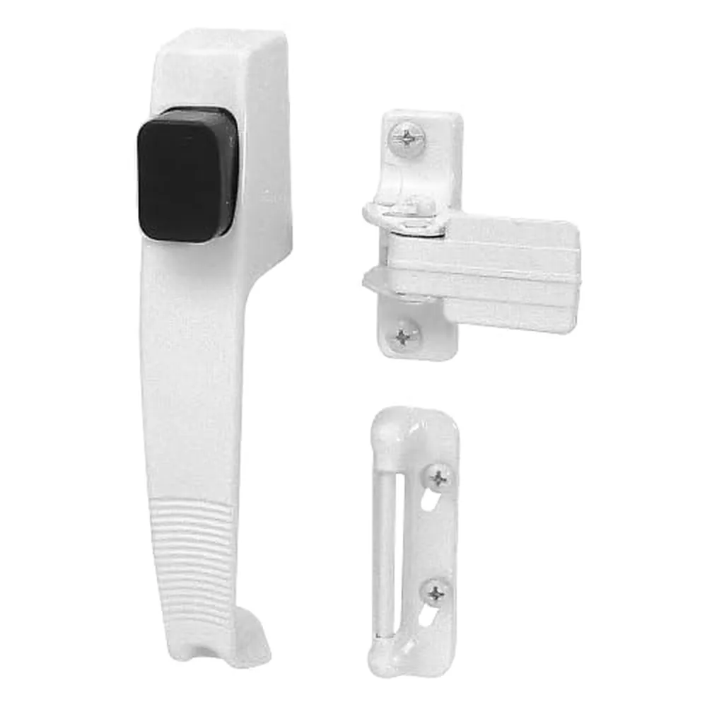 Prime-Line Screen & Storm Door Push Button Latch, White