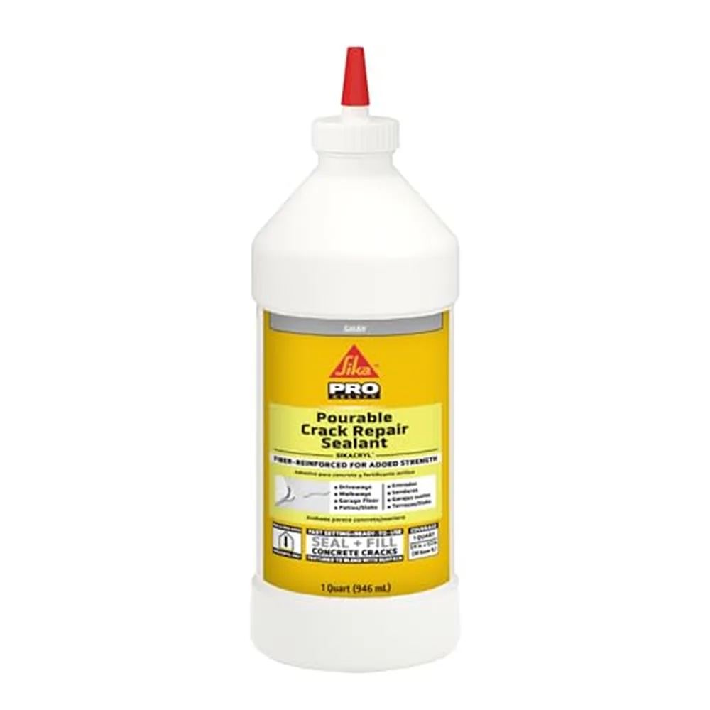 Sika Sikacryl Pourable Concrete Crack Repair Sealant, 32 oz