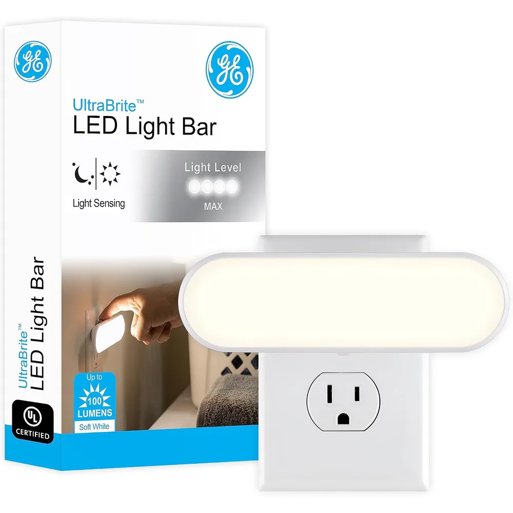 GE UltraBrite Plug-In LED Night Light Bar