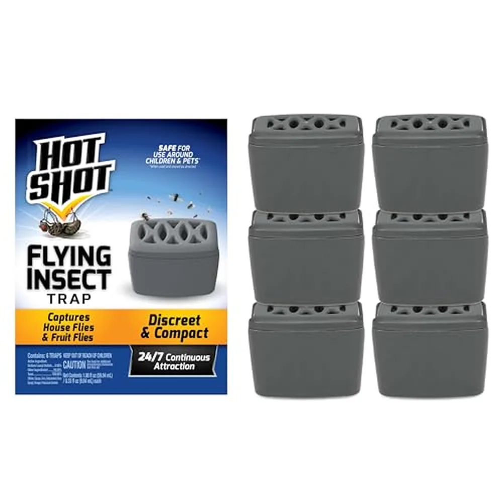 Hot Shot Flying Insect Trap, 6-Count