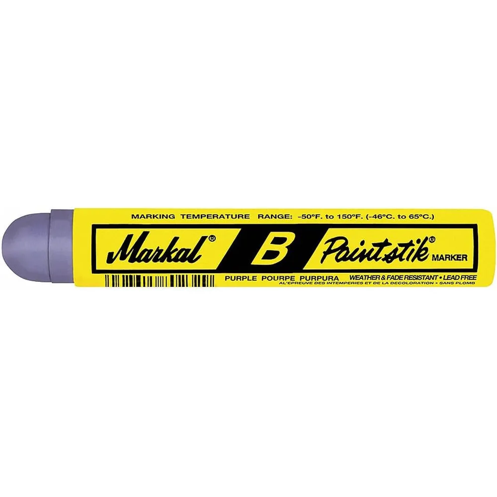Markal B Paintstik Solid Paint Markers, Purple, 12-Pack
