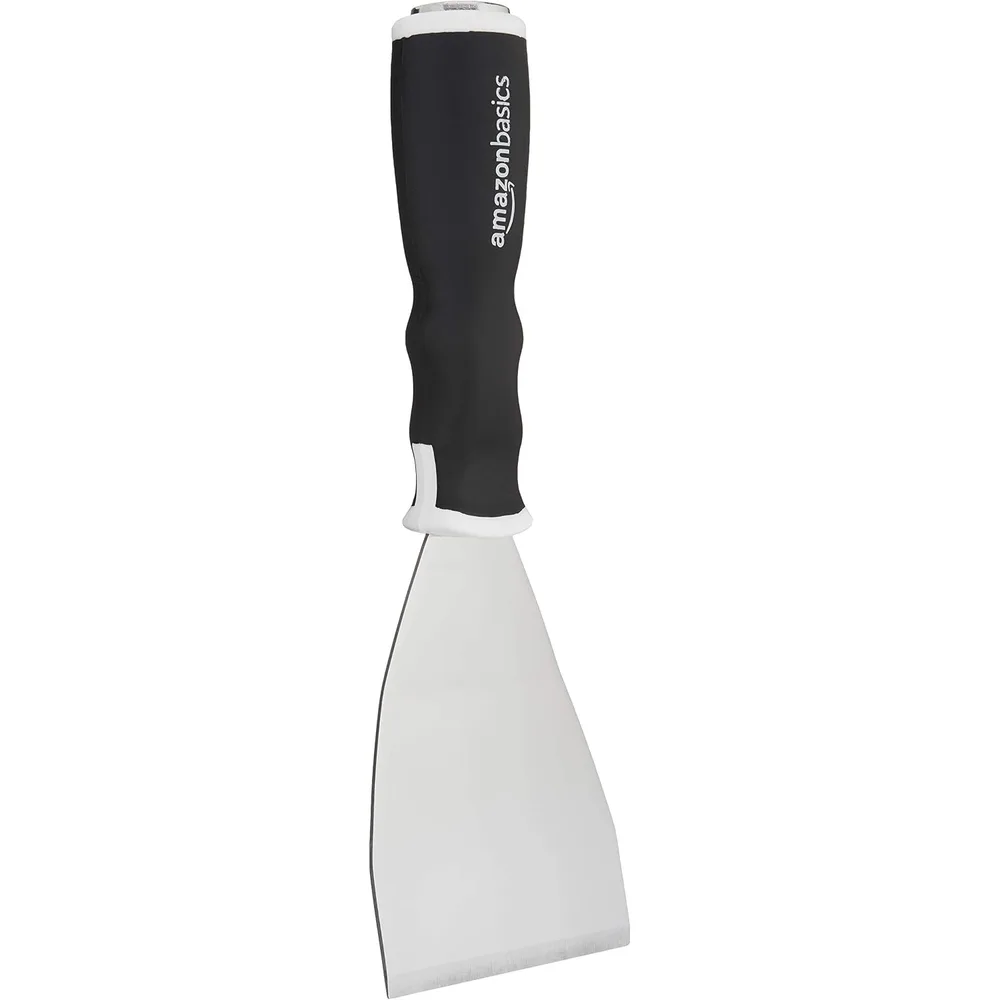 Soft Grip Bent Scraper with Pole Socket, 3 in