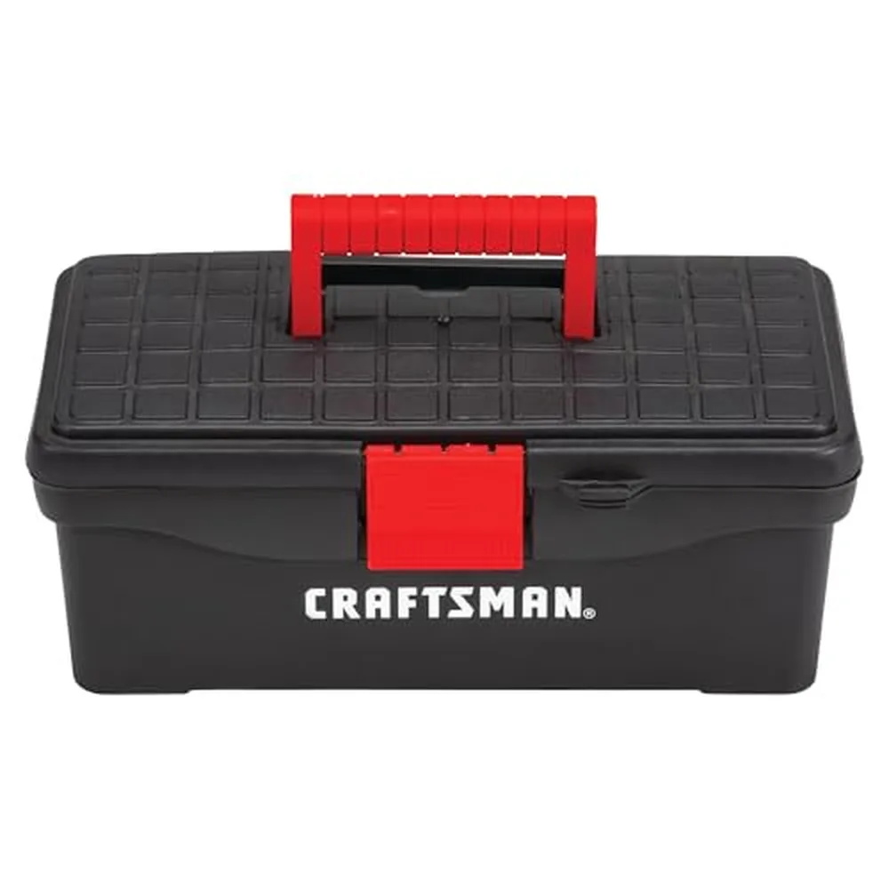 Craftsman Lockable Tool Box, 13 in, Red/Black