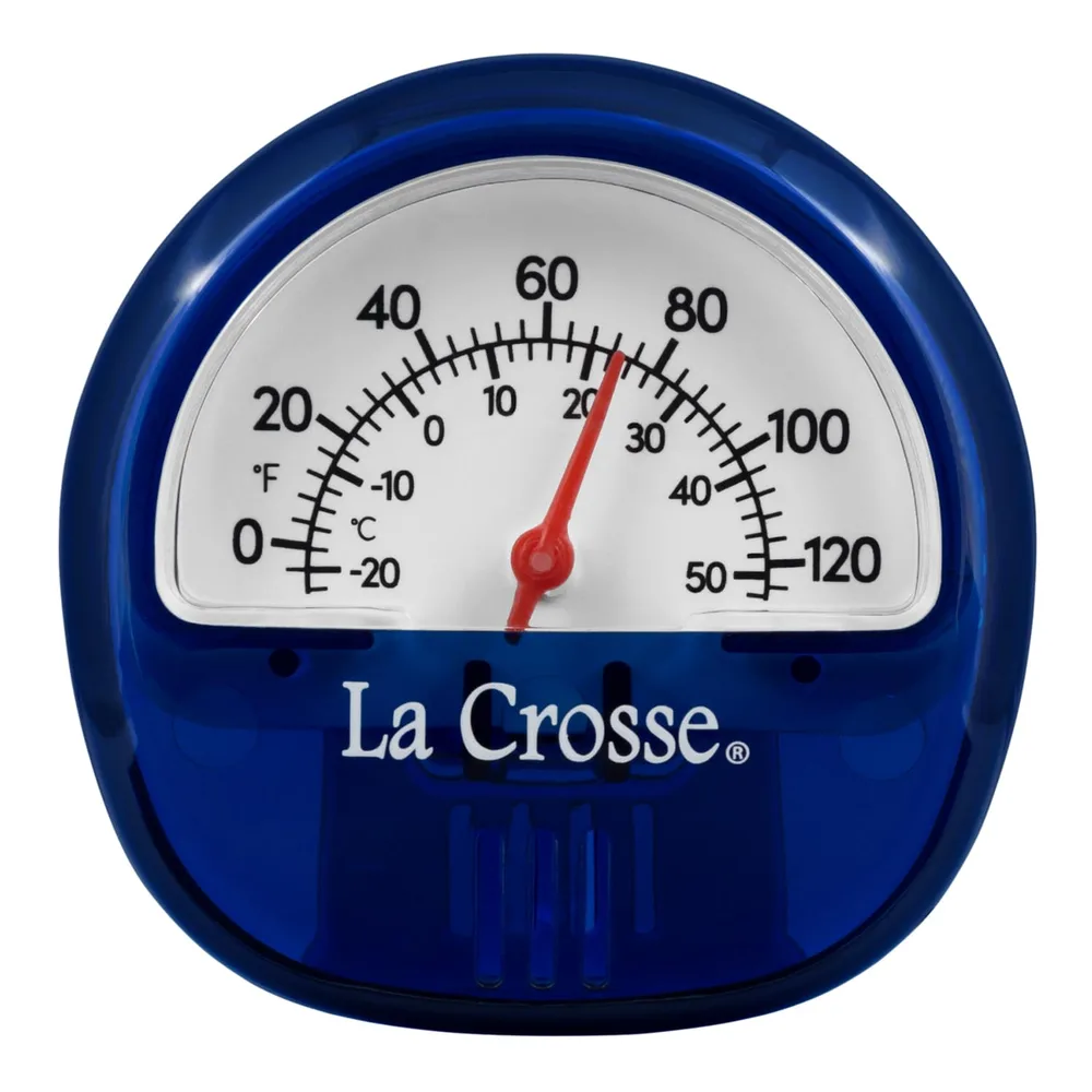 La Crosse Blue Analog Thermometer with Magnetic Back