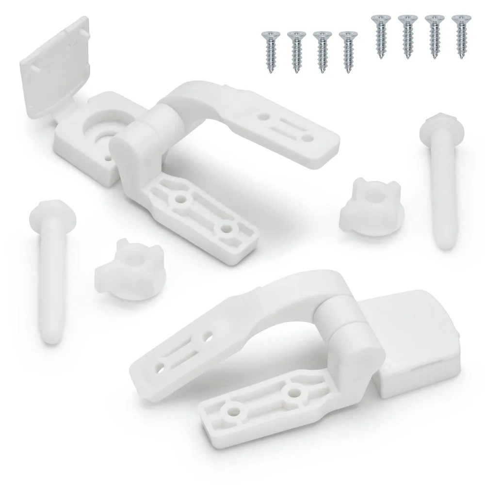 Toilet Seat Hinges, White