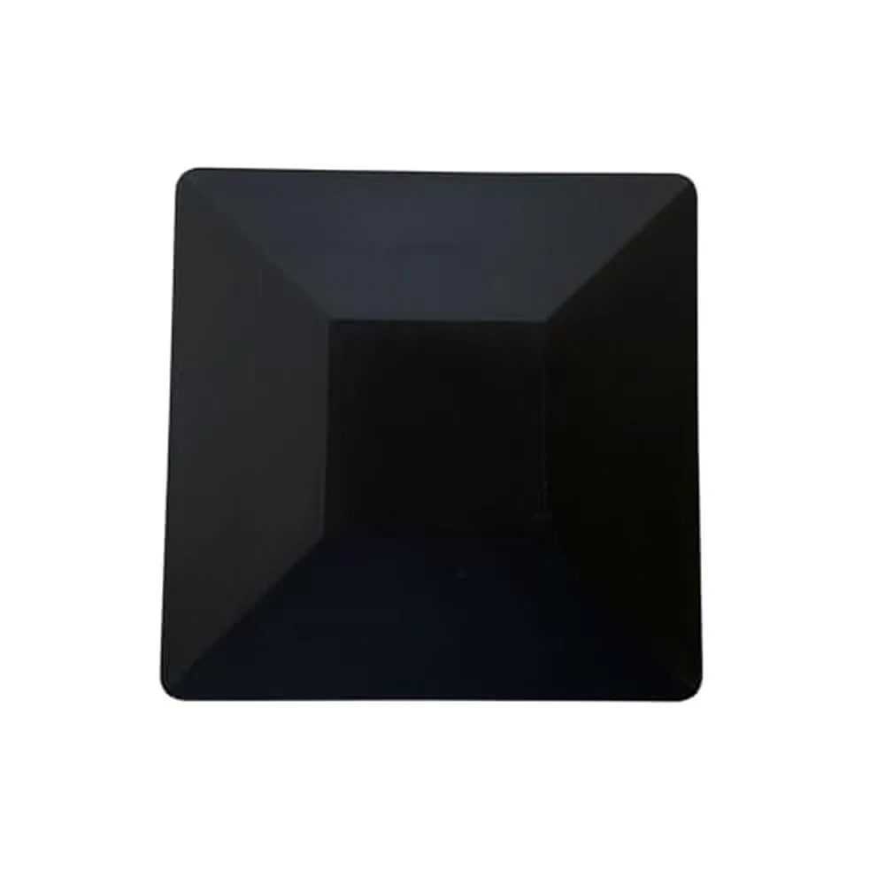 Nuvo Iron Plastic Post Cap, 6 x 6 in, Black