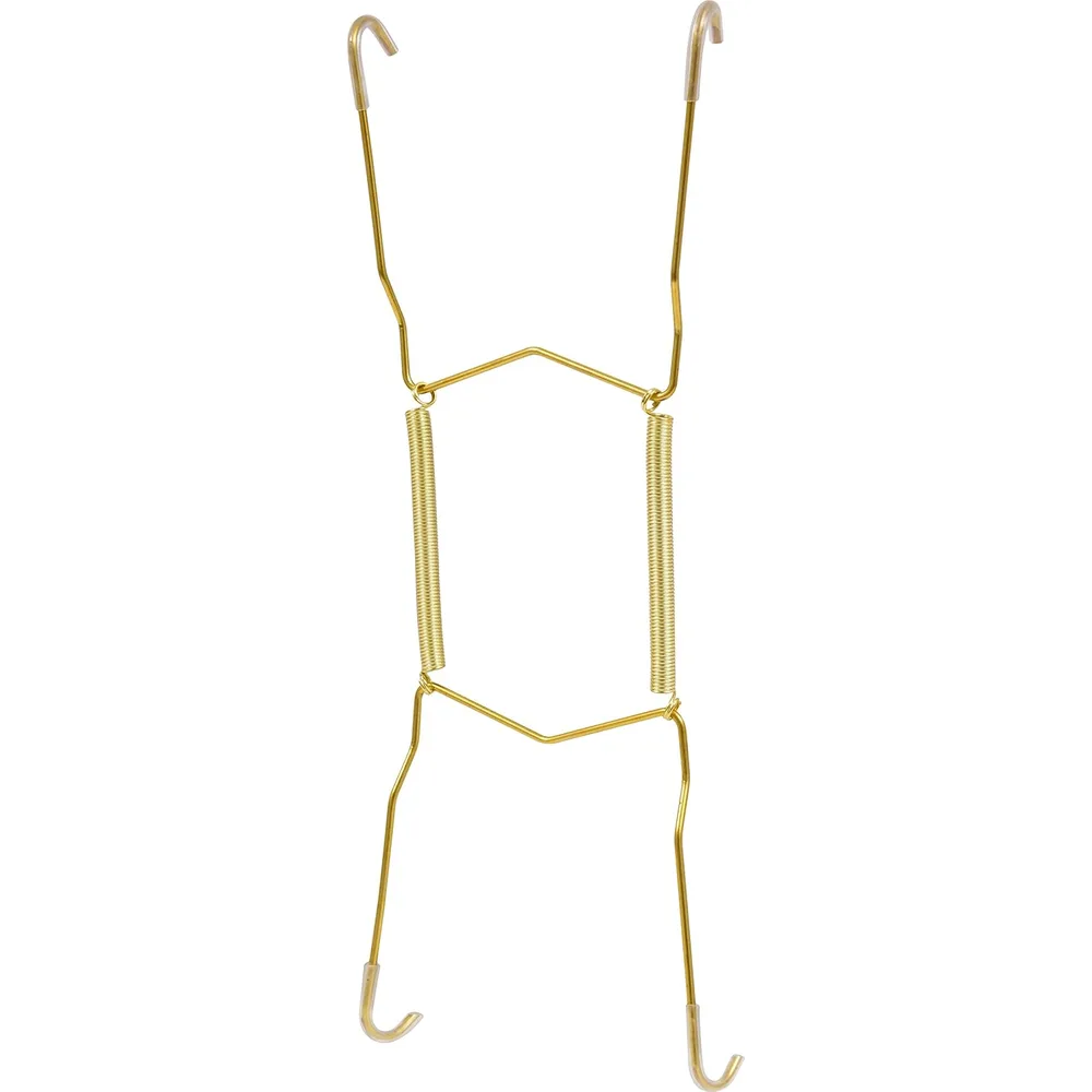 Hillman Soft Tip Metal Plate Hanger, 8 to 11 in, Brass