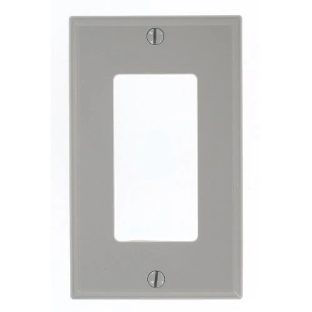 Leviton 1-Gang Decora/GFCI Wall Plate, Gray