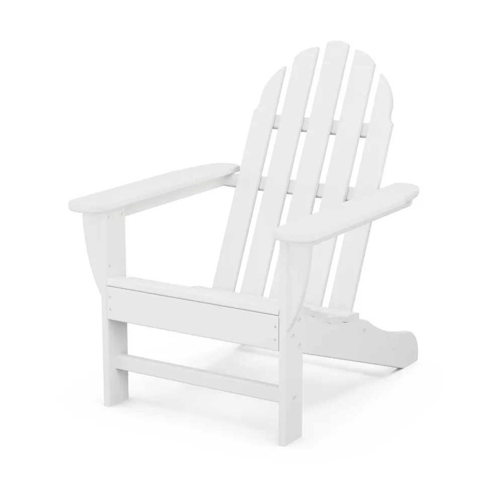 POLYWOOD Classic Adirondack Chair, White