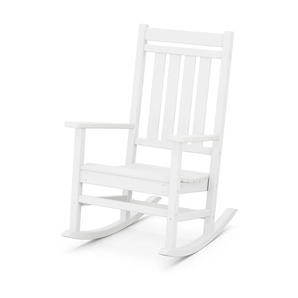 POLYWOOD Estate Rocking Chair, White