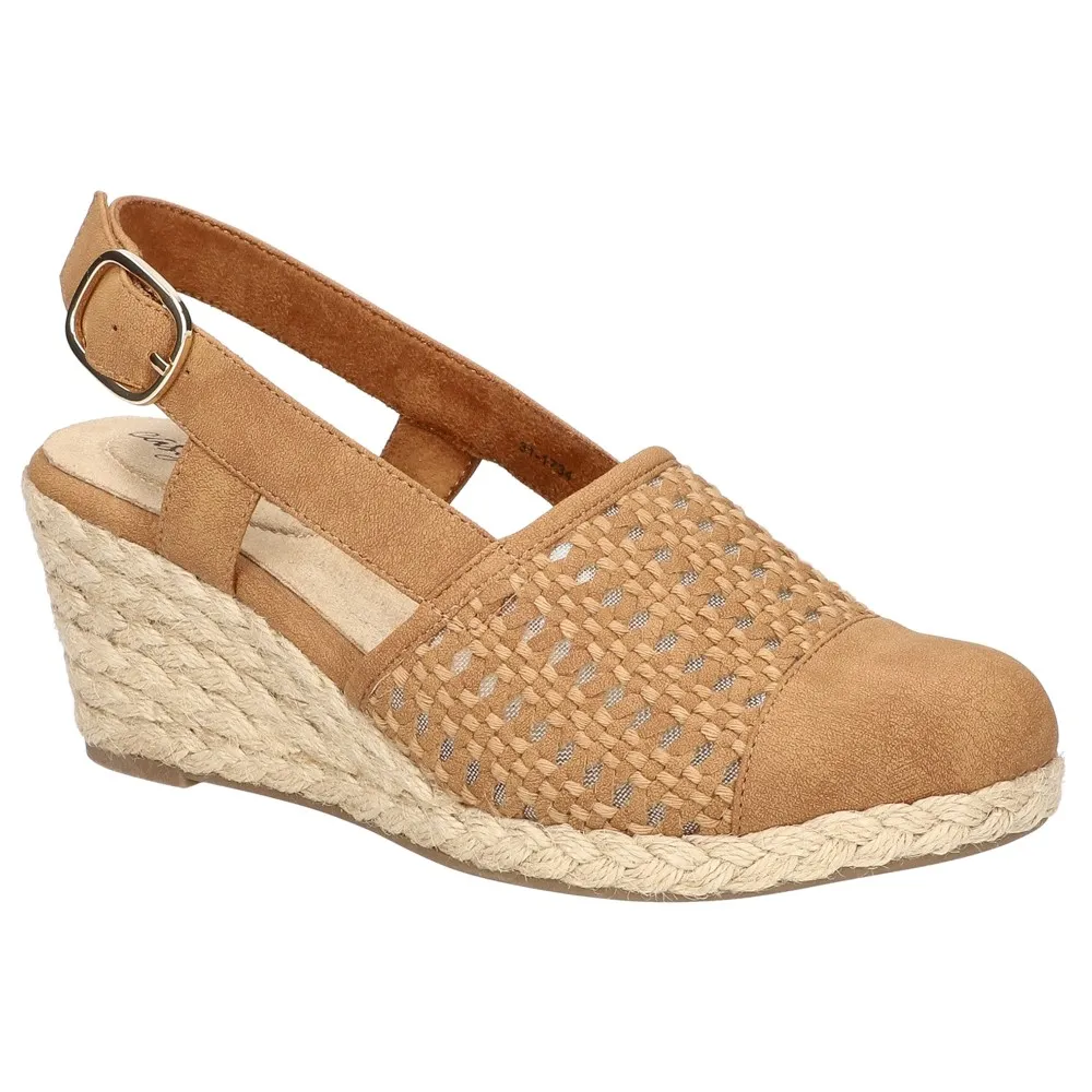Easy Street Espadrille Wedges - Taffy