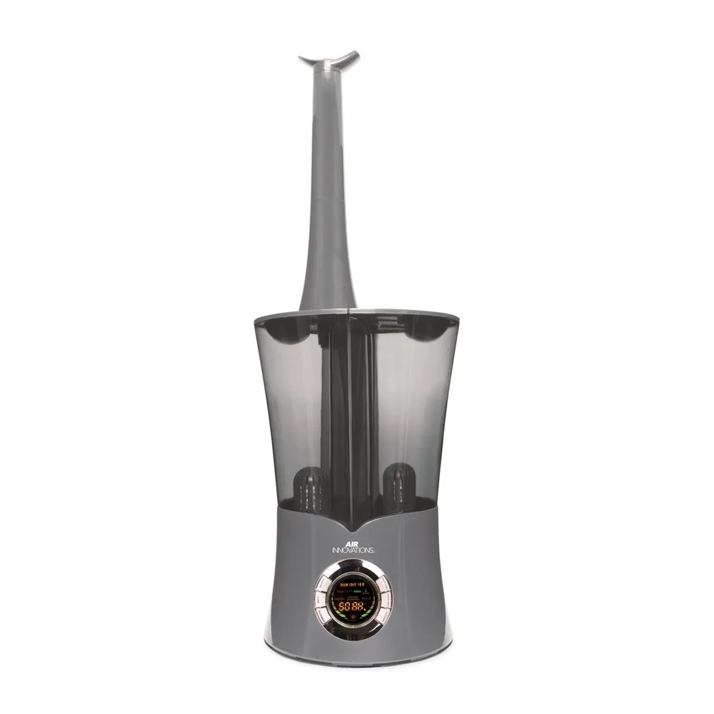 Air Innovations Clean Mist Ultrasonic Dual Tank Humidifier, Platinum