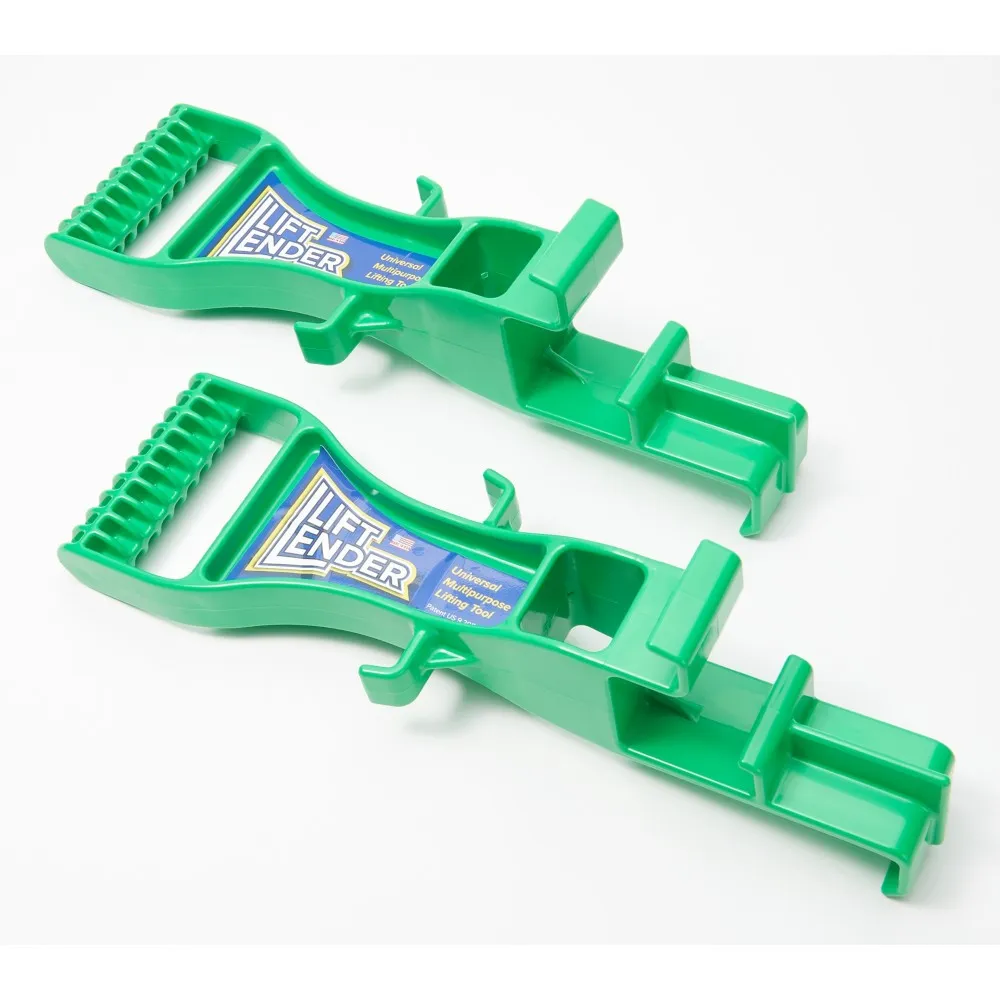 Lift Lender Set of 2 Back-Saving Lifting and Moving Straps, Green