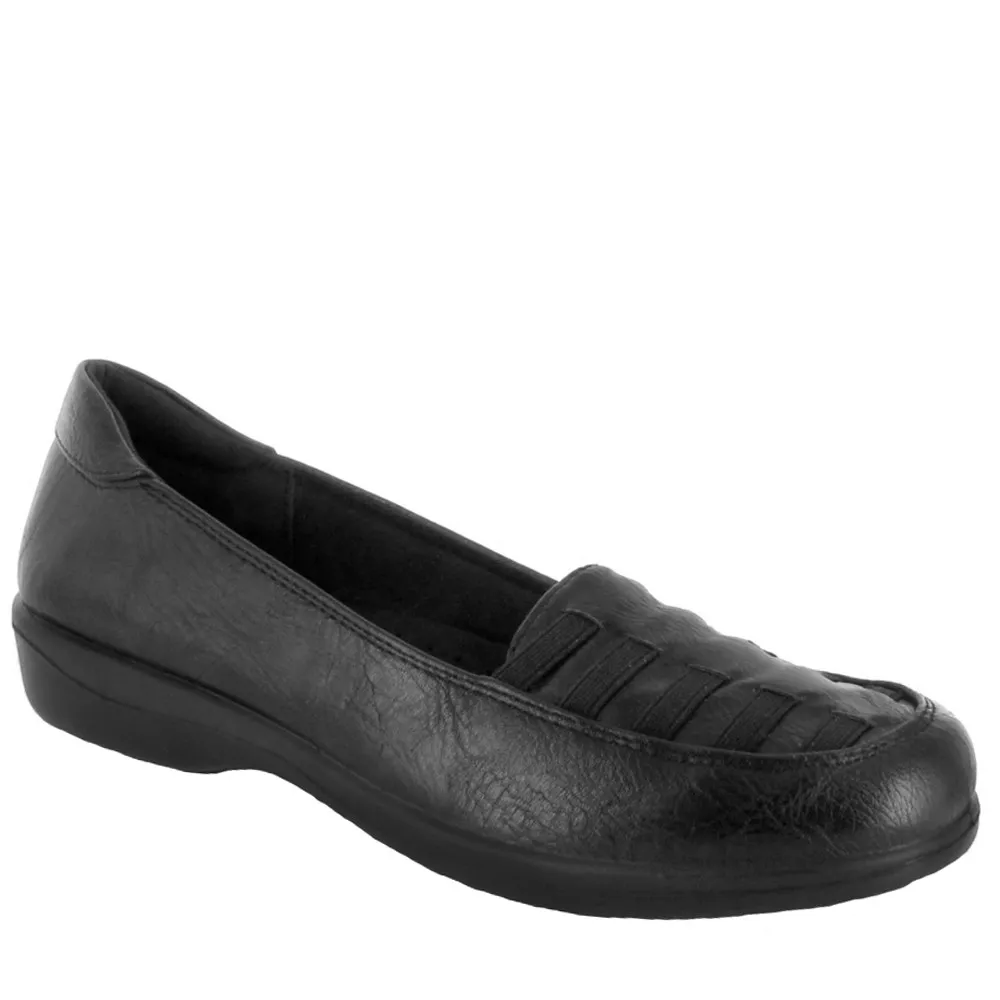 Easy Street Slip - On Loafers - Genesis, Black, Women's Size 11 Medium